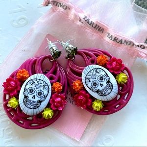 Tarina Tarantino sugar skull earrings